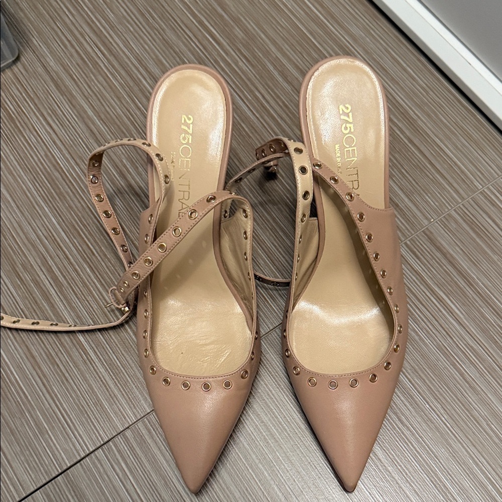 275 Central Tan Studded Heels